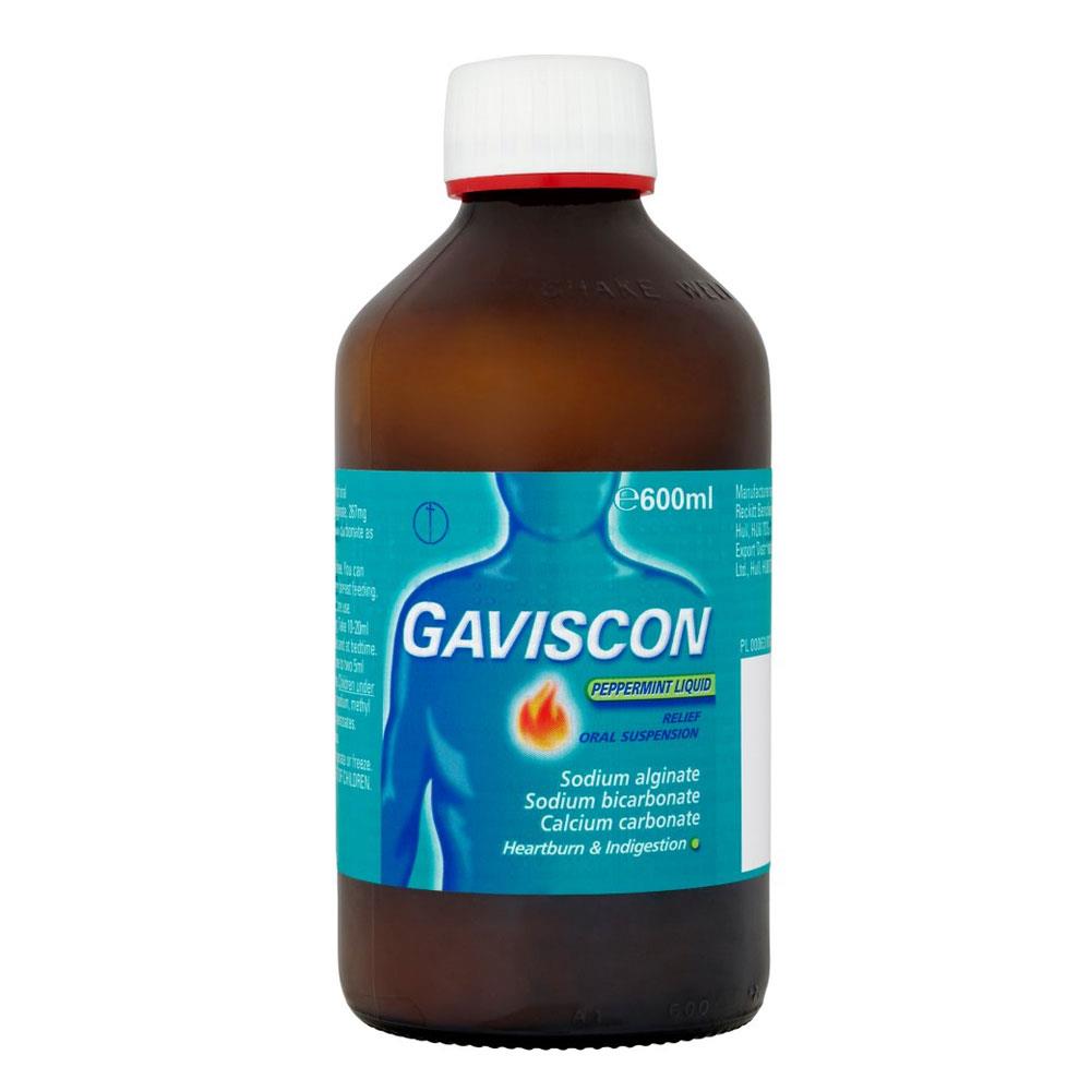 GAVISCON LIQUID PEPPERMINT 600ML Molloys Pharmacy Ireland