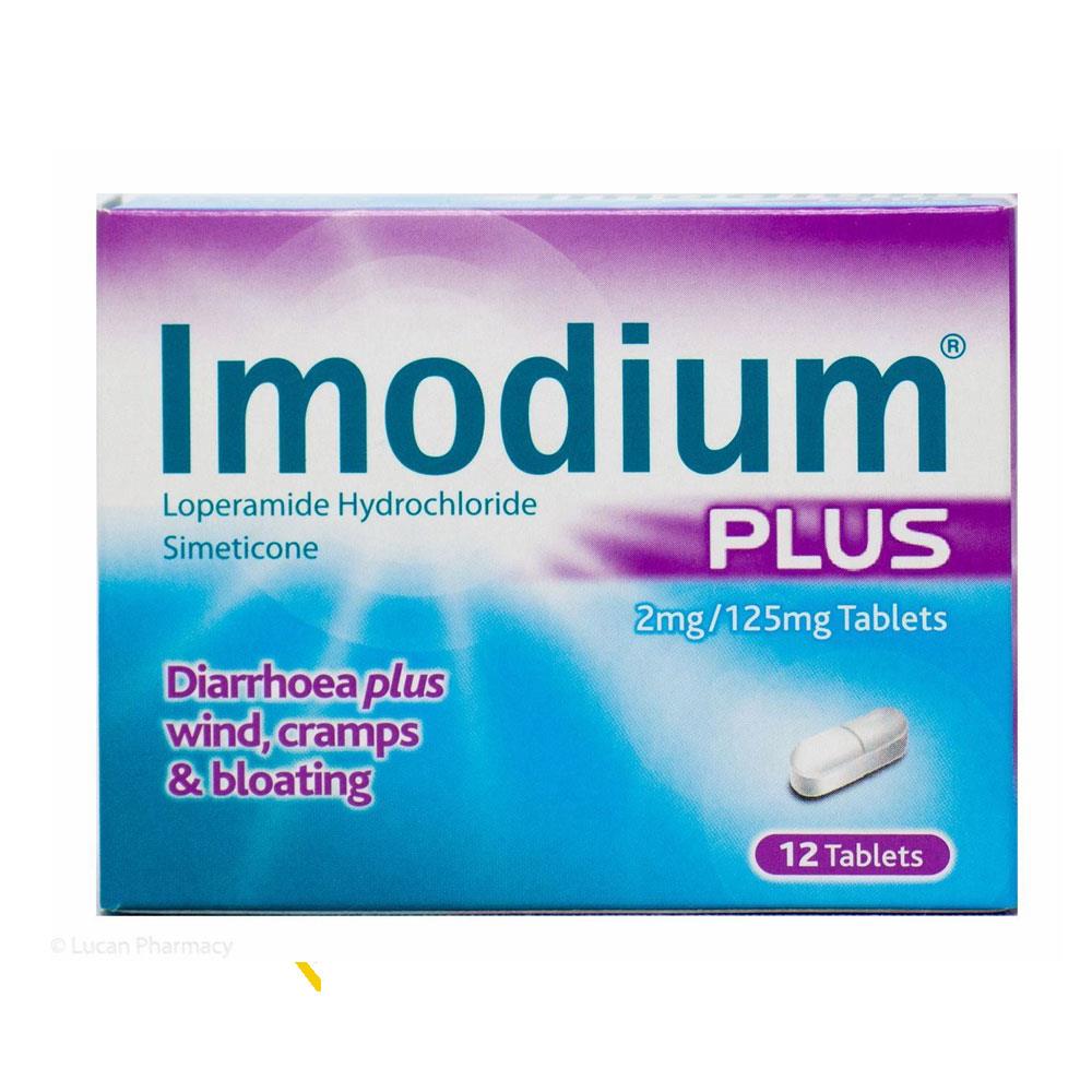 IMODIUM PLUS 12 TABLETS Molloys Pharmacy Ireland