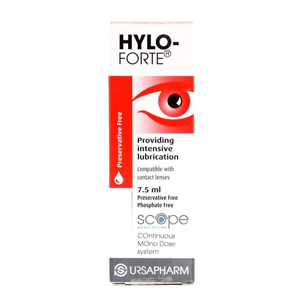 HYLO FORTE LUBRICATION EYE DROPS 7.5ML Molloys Pharmacy Ireland