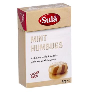 SULA MINT HUMBUG SUGAR FREE SWEETS 42G