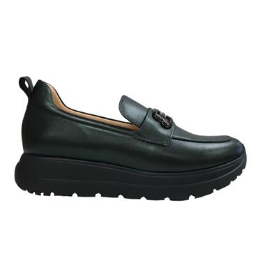 BIOECO BY ARKA 6625 PLATFORM SHOE-METALLIC GREEN