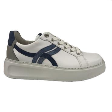 GABOR ENVY CASUAL SHOE-WHITE BLUE