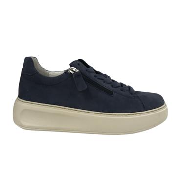 GABOR EPSOM CASUAL SHOE-Navy Suede
