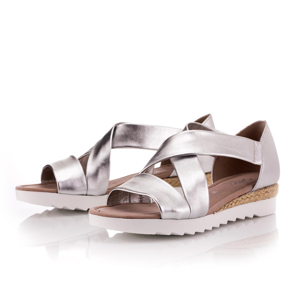 gabor silver sandals