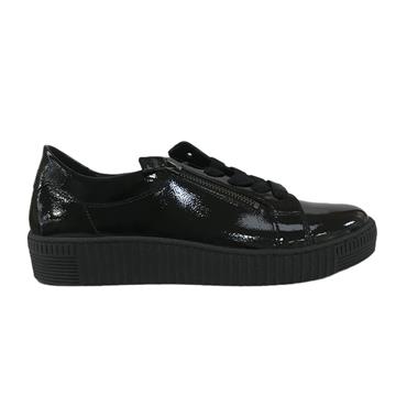 GABOR WISDOM 83.334 CASUAL SHOE-Black Pat