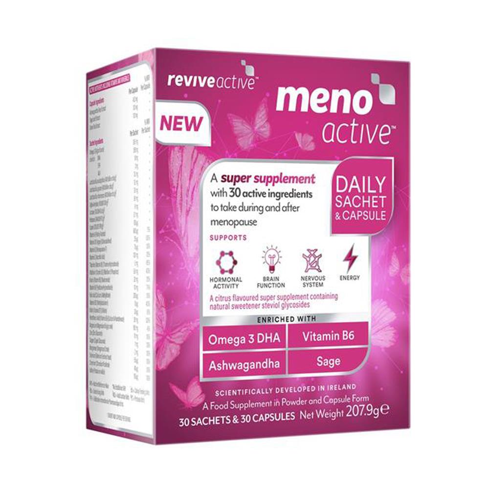 Meno Active For Menopause 30 Sachets & 30 Capsules Bluebell Pharmacy