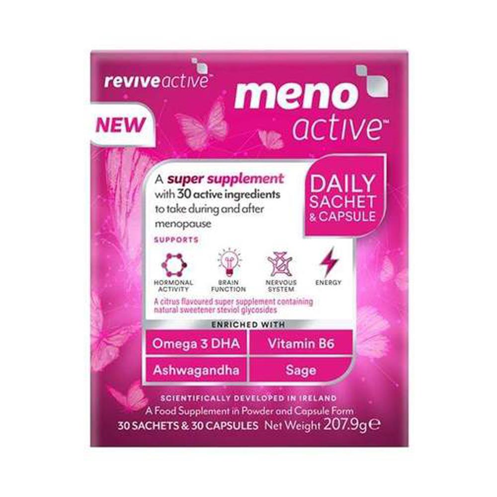 Meno Active For Menopause 30 Sachets & 30 Capsules Bluebell Pharmacy