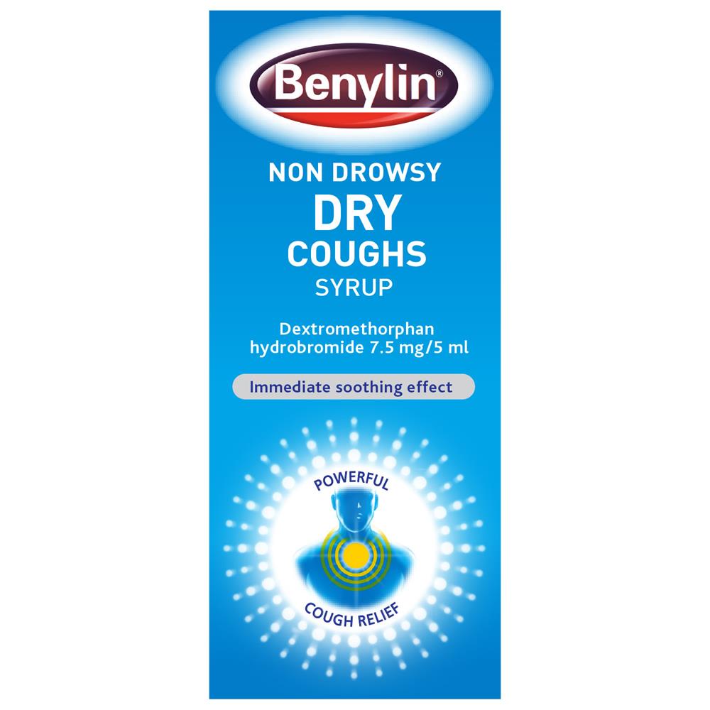 Benylin Dry Cough Syrup NonDrowsy 125ml Bluebell Pharmacy Dublin