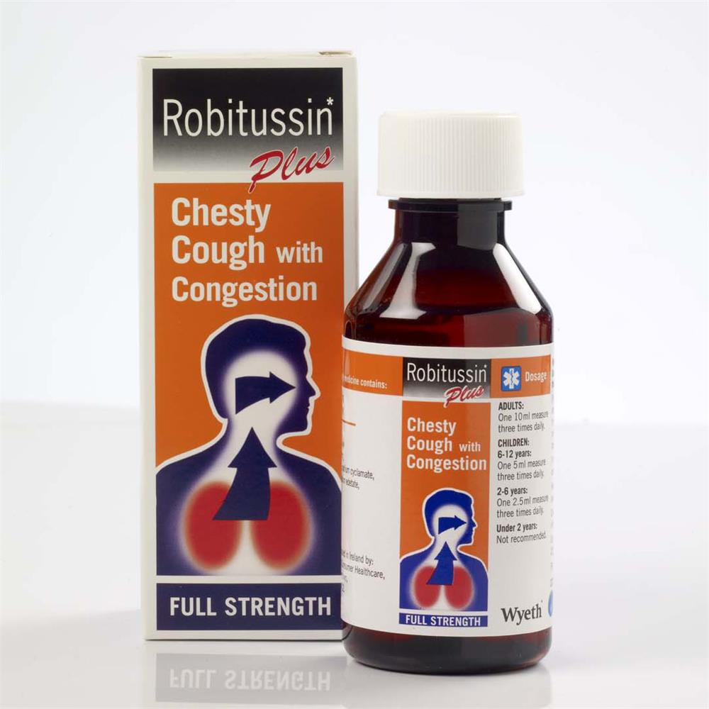 Robitussin Chesty Cough Guaifenesin Oral Solution 100ml Bluebell