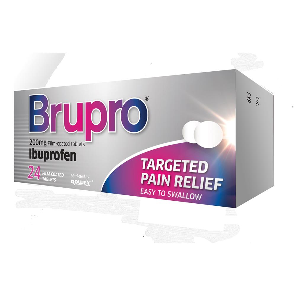Brupro Ibuprofen 200mg Tablets 24 Pack Bluebell Pharmacy Dublin