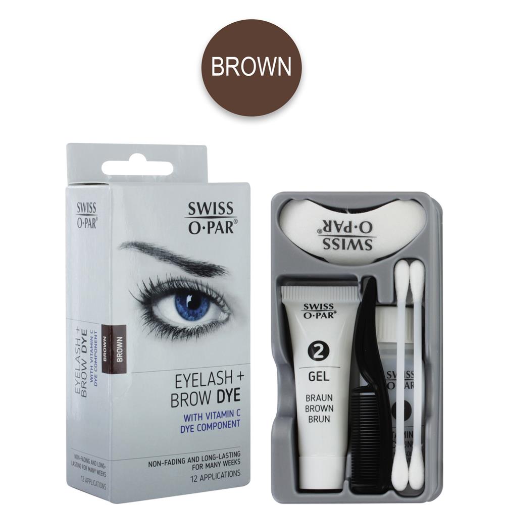 Swiss O Par Eyelash & Eyebrow Dye Kit With Vitamin C Dye Component