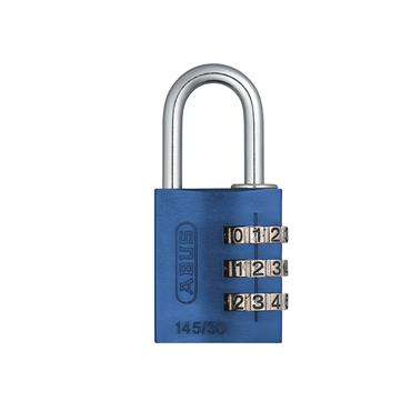 145/30 30mm Aluminium Combination Padlock Blue 46577