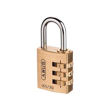 165/30 30mm Solid Brass Body Combination Padlock (3-Digit) Carded