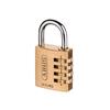 165/40 40mm Solid Brass Body Combination Padlock (4-Digit) Carded