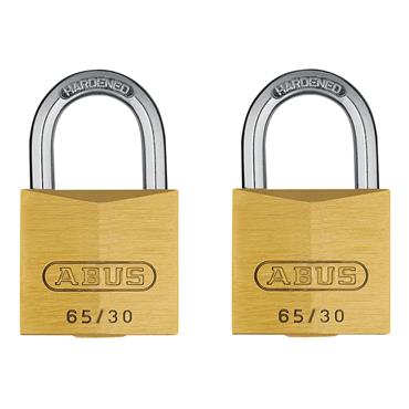 65/30mm Brass Padlock Twin Carded