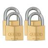 65/40mm Brass Padlock Quad Pack