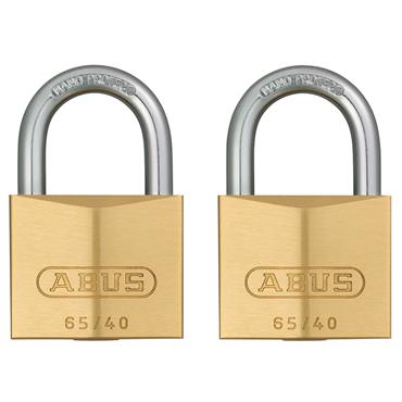65/40mm Brass Padlock Twin Carded