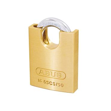 65CS/50mm Brass Padlock Closed Shackle Carded