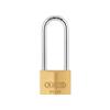 65/50mm Brass Padlock 80mm Long Shackle Carded