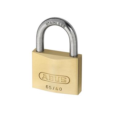 65IB/50mm Brass Padlock Stainless Steel Shackle Carded