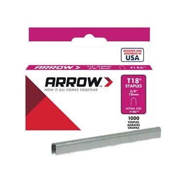 ARROW STAPLES FOR T18 3/8"/10MM (PK 1000)
