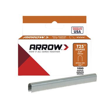 ARROW STAPLES FOR T25 10MM (PK 1000 )