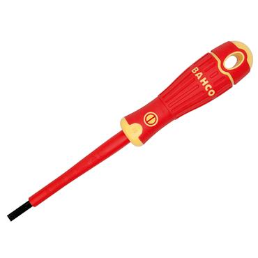 BAHCOFIT Insulated Slotted Screwdriver 2.5 x 75mm