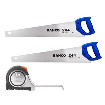 2 x 244 22in Handsaws + 1 x MTS-8 Double-Sided Measuring Tape