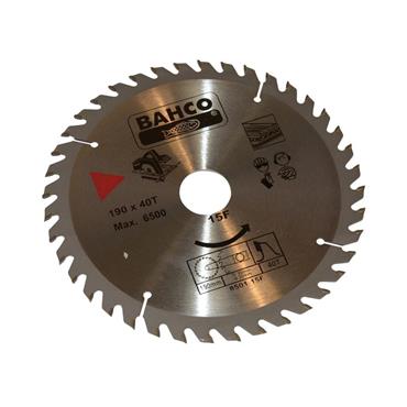 8501-15F Portable/Table Saw Blade for Wood 190 x 30mm x 40T