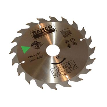 8501-15 Portable/Table Saw Blade for Wood 190 x 30mm x 20T
