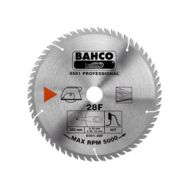 8501-28F Portable/Table Saw Blade for Wood 250 x 30mm x 40T