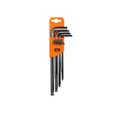 BE-9770 Metric Long Ball End Hex L-Key Set, 9 Piece