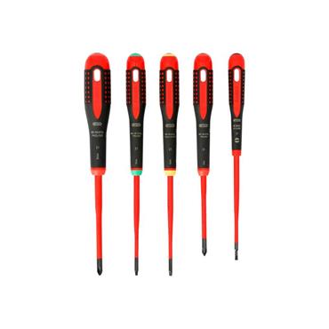 BE-9871SL ERGOâ„¢ Slim VDE Insulated Screwdriver Set, 5 Piece