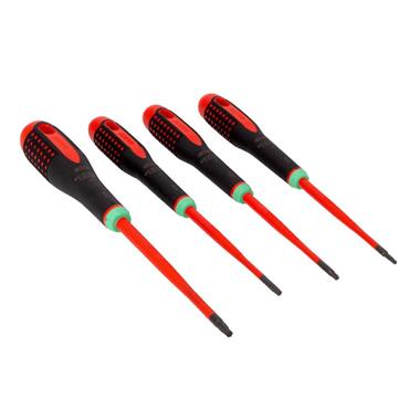 BE-9880SL ERGOâ„¢ Slim VDE Insulated Screwdriver Set, 4 Piece