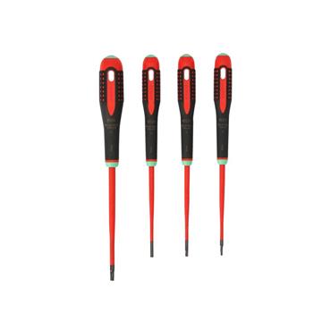 BE-9880SL ERGOâ„¢ Slim VDE Insulated Screwdriver Set, 4 Piece