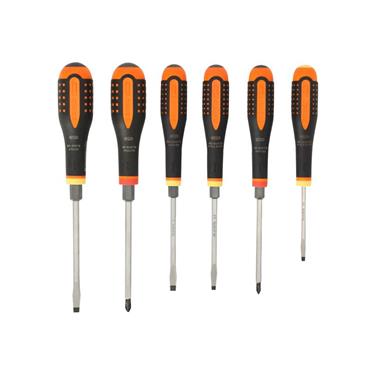 BE-9881TB ERGOâ„¢ Through Blade Screwdriver Set, 6 Piece