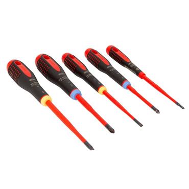 BE-9882SL ERGOâ„¢ Slim VDE Insulated Screwdriver Set, 5 Piece