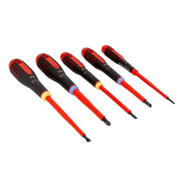 BE-9882S ERGOâ„¢ VDE Insulated Screwdriver Set, 5 Piece