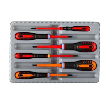 BE-9884S ERGOâ„¢ VDE Insulated Screwdriver Set, 6 Piece
