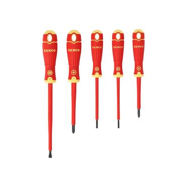 B220.015 BAHCOFIT Insulated Screwdriver Set, 5 Piece
