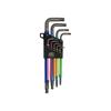 C1997LM/9P Metric Long Ball End Coloured Hex L-Key Set, 9 Piece