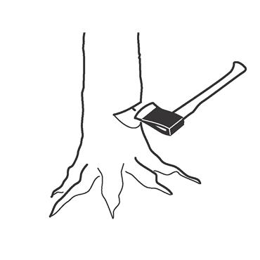 Felling Axe Fibreglass Handle FFSS 1.5-900FG 2.4kg
