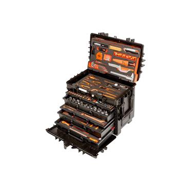 MOBILE Rigid Tool Case on Wheels Kit, 200 Piece