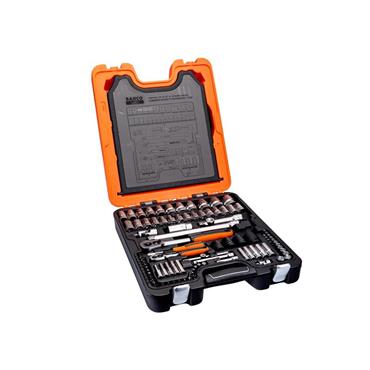 S108 1/4in & 1/2in Drive Socket & Combination Spanner Set, 108 Piece