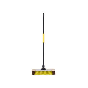 Heavy-duty Utility Broom with Metal Scraper 380mm (15in)