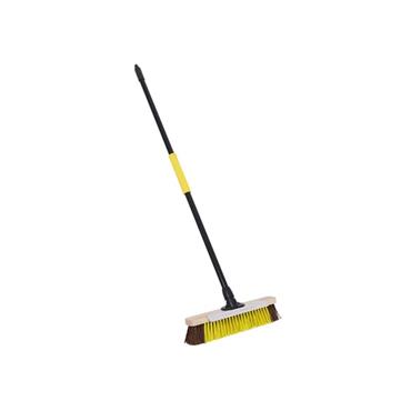 Heavy-duty Utility Broom with Metal Scraper 380mm (15in)