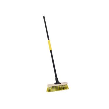 Stiff Dual PET Wooden Broom with Metal Handle 279mm (11in)