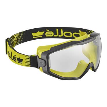 Spectrum Clear Vented Safety Googles, Black/Yellow