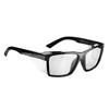 STKS 420 Black Gloss Frame Safety Glasses - Clear