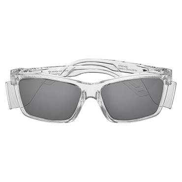 STKS 420 Crystal Frame Safety Glasses - Smoke